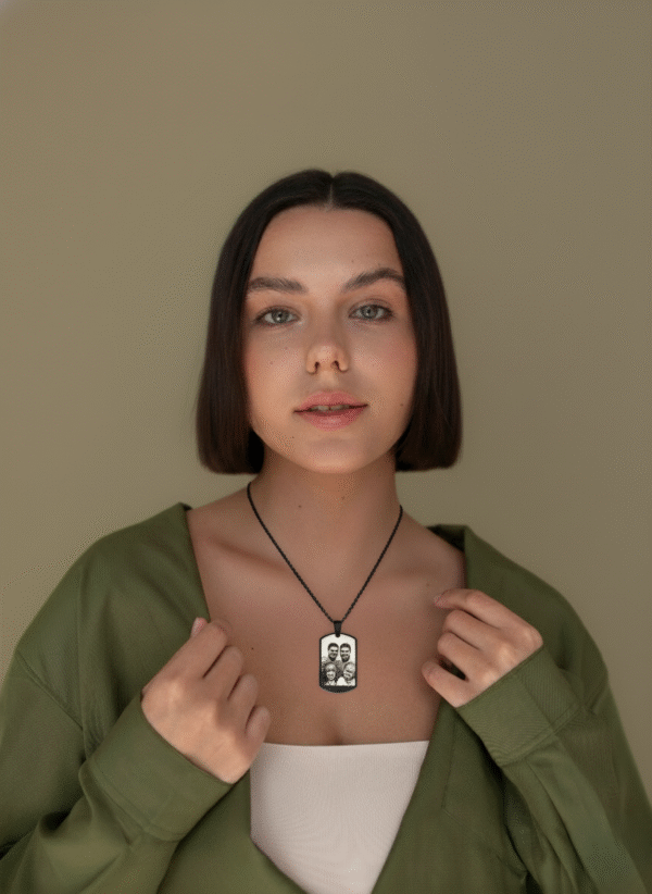 Siyah Çelik Kolye 02